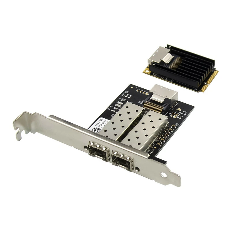 MINI Pci-e to Dual port Gigabit Ethernet 1000M SFP fiber Server network card - Image 2 of 4