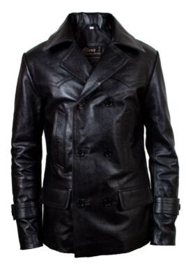 GERMAN WW2 CLASSIC MENS LEATHER JACKET MILITARY OFFICER UNIFORM