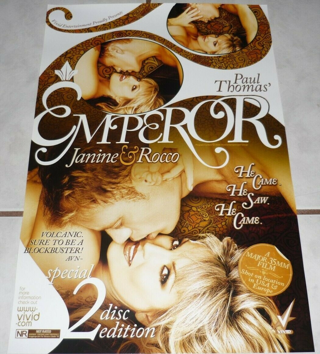 JANINE LINDEMULDER Rocco Siffredi Rare EMPEROR Poster! Vivid AVN eBay