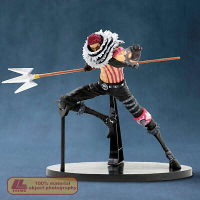 Anime One Piece Big Mom Charlotte Katakuri Trident Fight 17cm