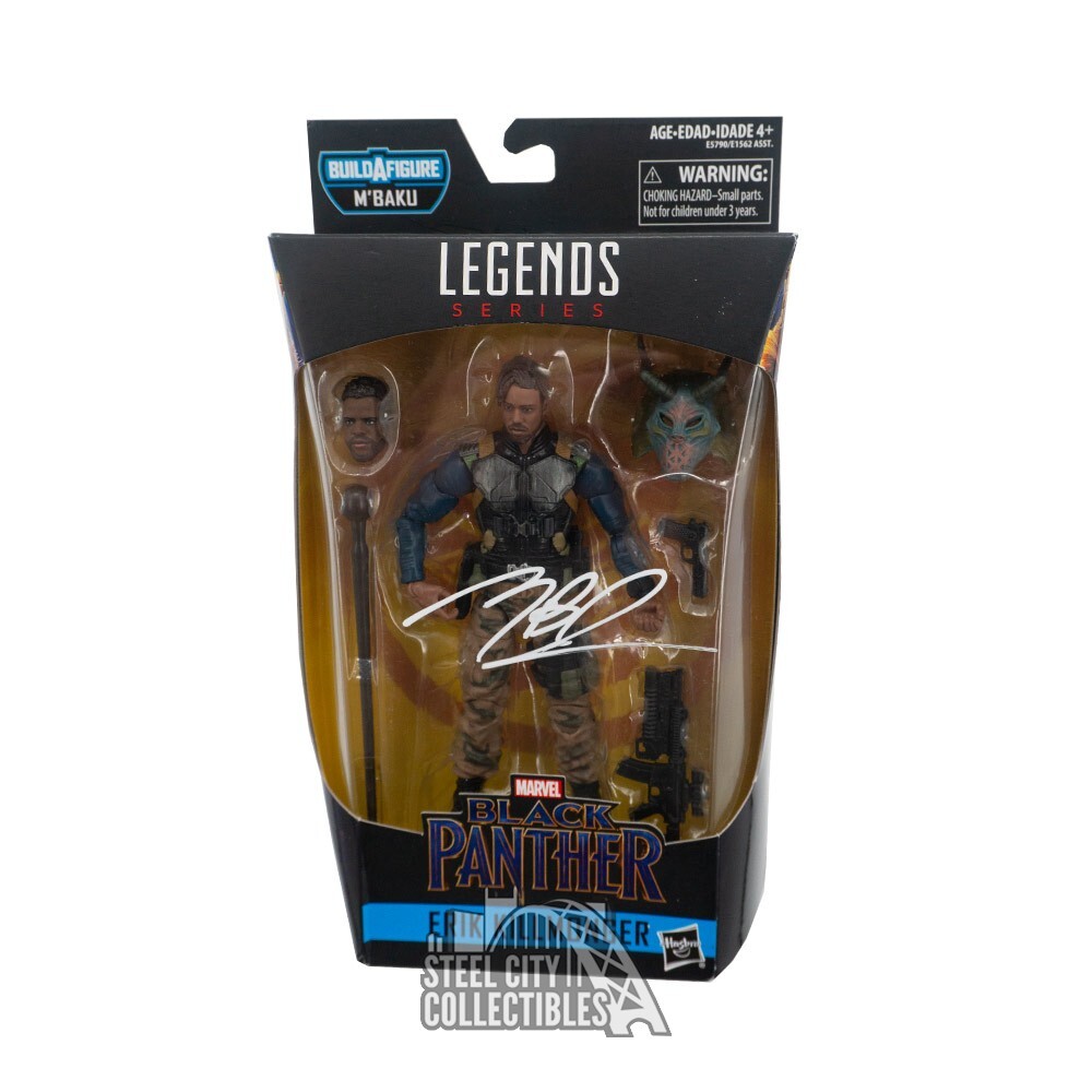 Michael B Jordan Autographed Erik Killmonger M'Baku Action Figure BAS