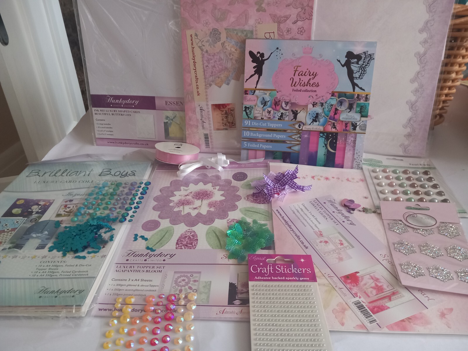 Job Lot Card Making Supplies Hunkydory Craft Buddy Fairy Wishes Die Cut