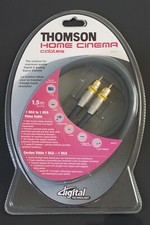 Thomson Home Cinema cavo RCA coassiale (A/V) - spina oro 24k - 1,5 m - NUOVO - IMBALLO ORIGINALE