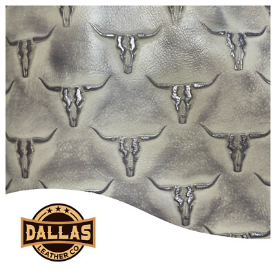 Embossed Leather Cuts | Mini Longhorn Cobblestone | Pre-Cut Sheets Select Size