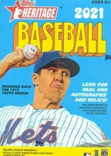 2021 Topps Heritage Baseball Factory Sealed Blaster Box