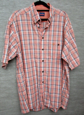 (G )  Herren  Hemd  / Kurzarm   v Casa Moda  Gr L   in orange grau