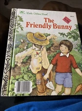 Vintage A Little Golden Book The Friendly Bunny 209-61 1985 #595