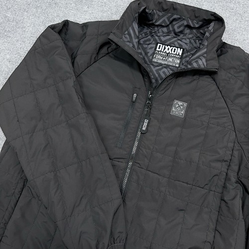 Dixxon Flannel Co Jacket Mens Medium Black Nomad Puffer Relaxed Fit Full Zip