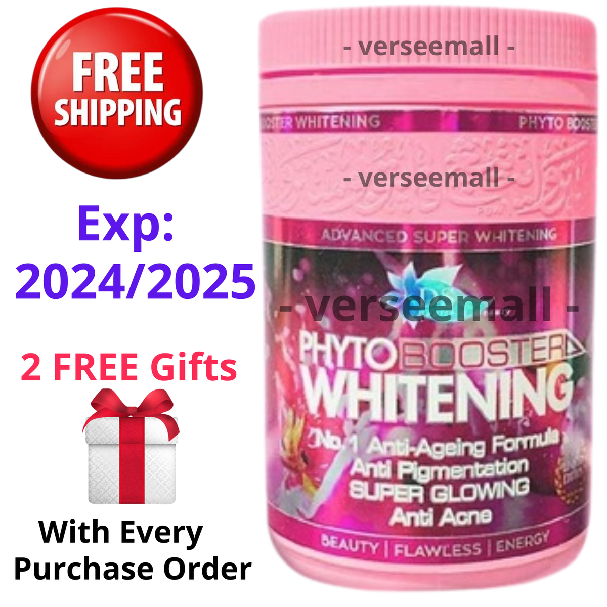 PHYTO Booster Whitening Collagen Stemcell Glowing Skin + 2 PHYTO Booster Whitening Collagen Stemcell Glowing Skin + 2