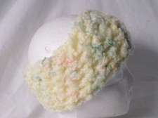 Crochet Headband Earmuff Warm  Cozy-Lt. Yellow Colors-Handmade Pizazz Creations