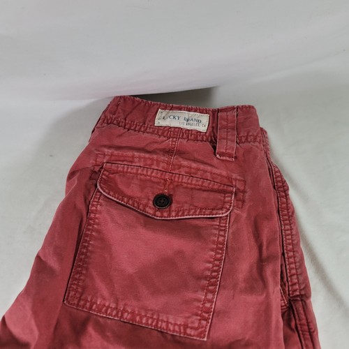 Lucky Brand Shorts Mens 30 Sunwashed Red 9 Inch Inseam Nonstretch - Picture 3 of 10