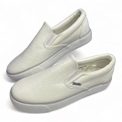 Mudd Poppy 36L Ladies White Slip On Sneaker Size 8.5 Flat Shoe