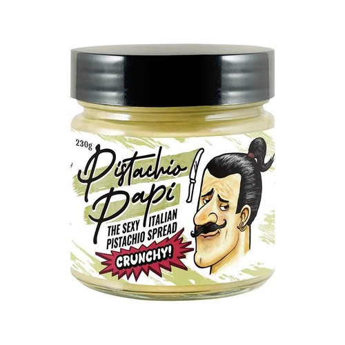 NEW Pistachio Papi Crunchy Spread Italian 230g Made In Italy 6 Pack Bulk - Picture 2 of 2