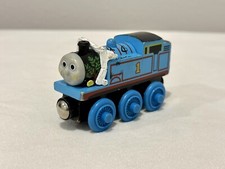 Thomas Comes To Breakfast Wooden Railway Train Engine 2003 Blue