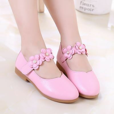 Kids Girls Flat Shoes Casual Flower Shoes Princess Party Wedding Shoes Size - Bild 7 von 22