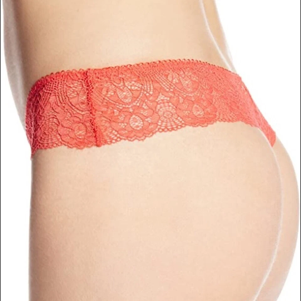 UNDERELLA BY ELLA MOSS SYDNEY THONG SMALL HIBISCUS RED NWOT - Image 2 of 4