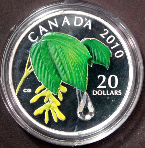 Canada $20 2010 Crystal Raindrop with Swarovski Crystals #187063 - Picture 2 of 6
