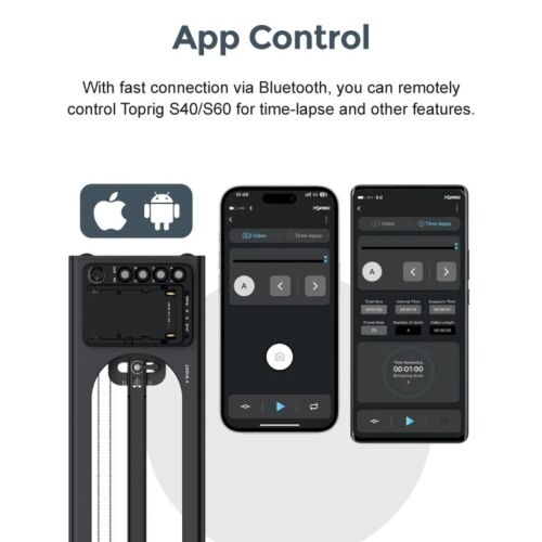 Accsoon Toprig S60 24"/60cm Motorized Camera Video Slider Time-lapse APP Control - Picture 7 of 7