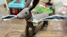 Cute Felted Running Dog New w/Tag