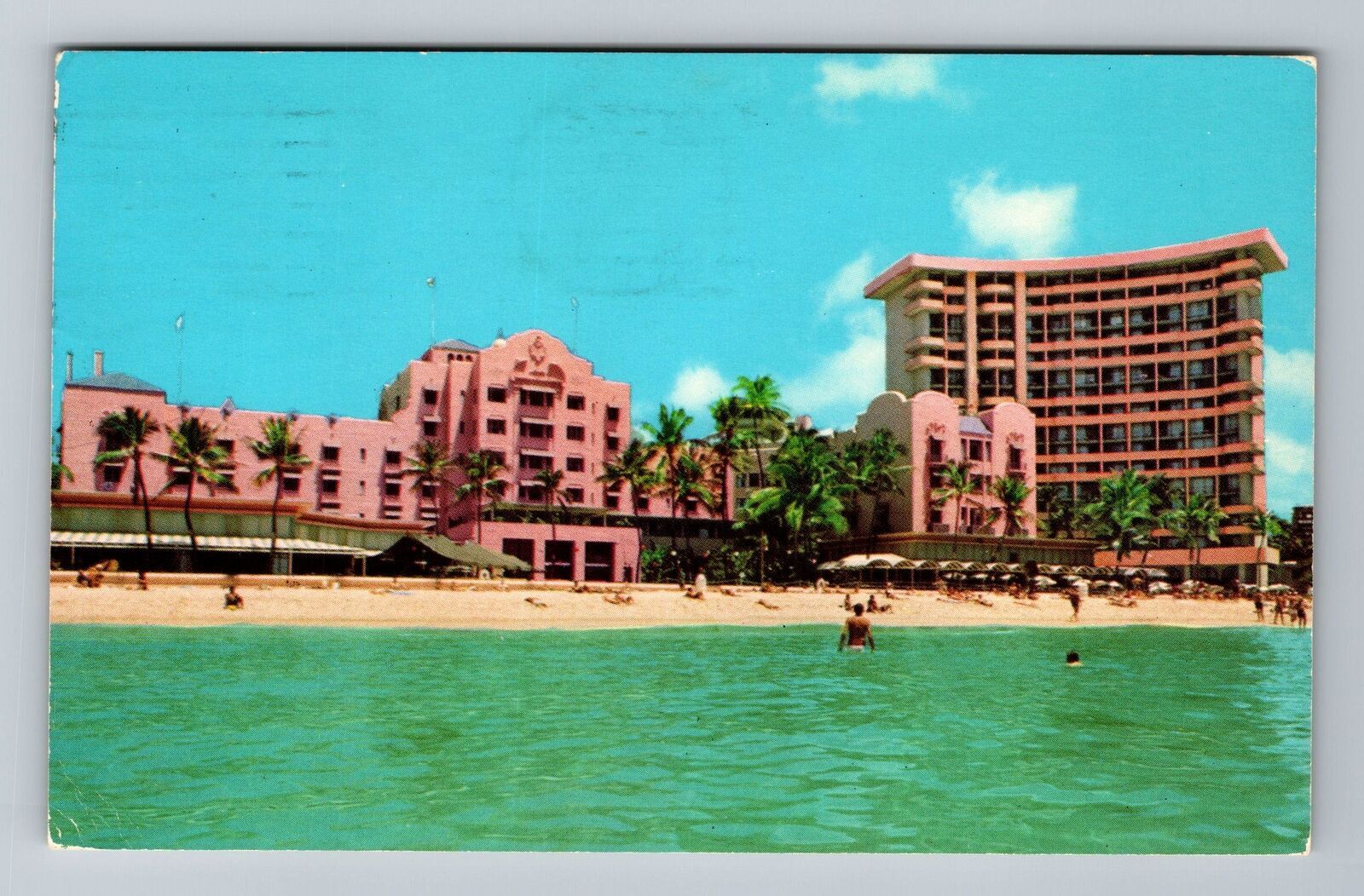 Waikiki HI-Hawaii Royal Hawaiian Hotel Scenic Outside  c1973 Vintage Postcard