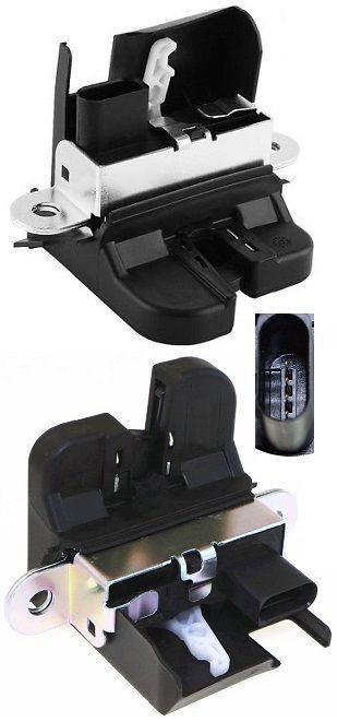 Serrure de coffre arrière pour Volkswagen Golf 5 de 2003 à 2009 - Bloc de verrouillage hayon