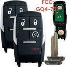 2 Smart Remote Key Fob 68365327 GQ4-76T for 2019 2020 2021 RAM 2500 3500 4500