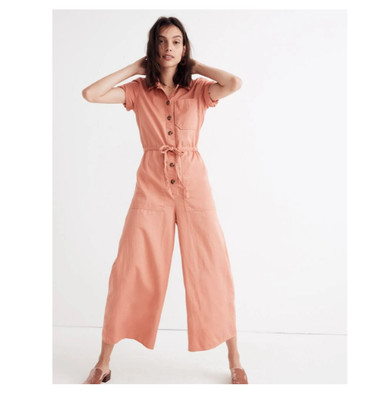 wide leg utility jumpsuit madewell