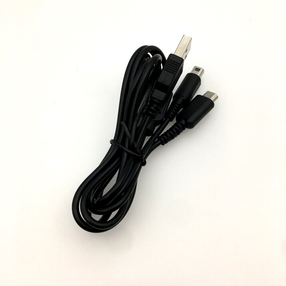 2 IN 1 High Quality USB Data Battery Charger Converter Power Charging Cable  For Nintendo NDSL DS Lite DSI 3DS XL