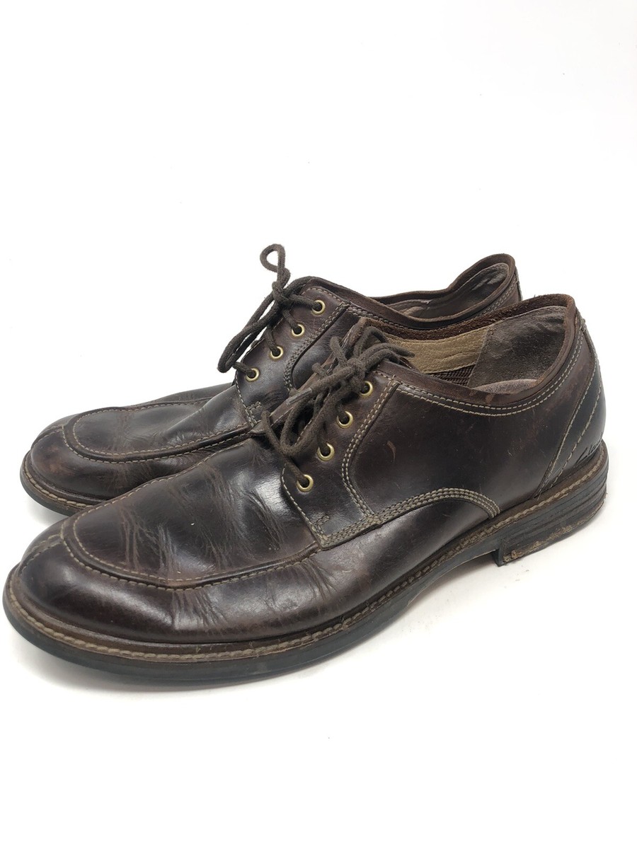 Clarks Mens Brown Size 9m Leather Lace Up Casual Shoes | eBay display picture 2