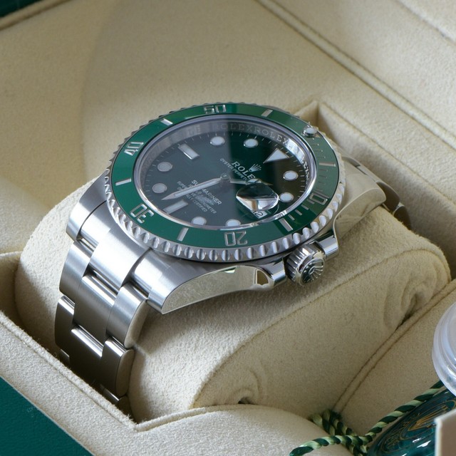 Rolex Submariner Stahl Armbanduhr - Grün (116610LV ...