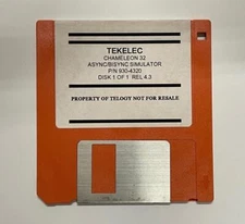 Tekelec 930-4320 Chameleon 32 Async/Bisync Simulator Floppy Disk 1
