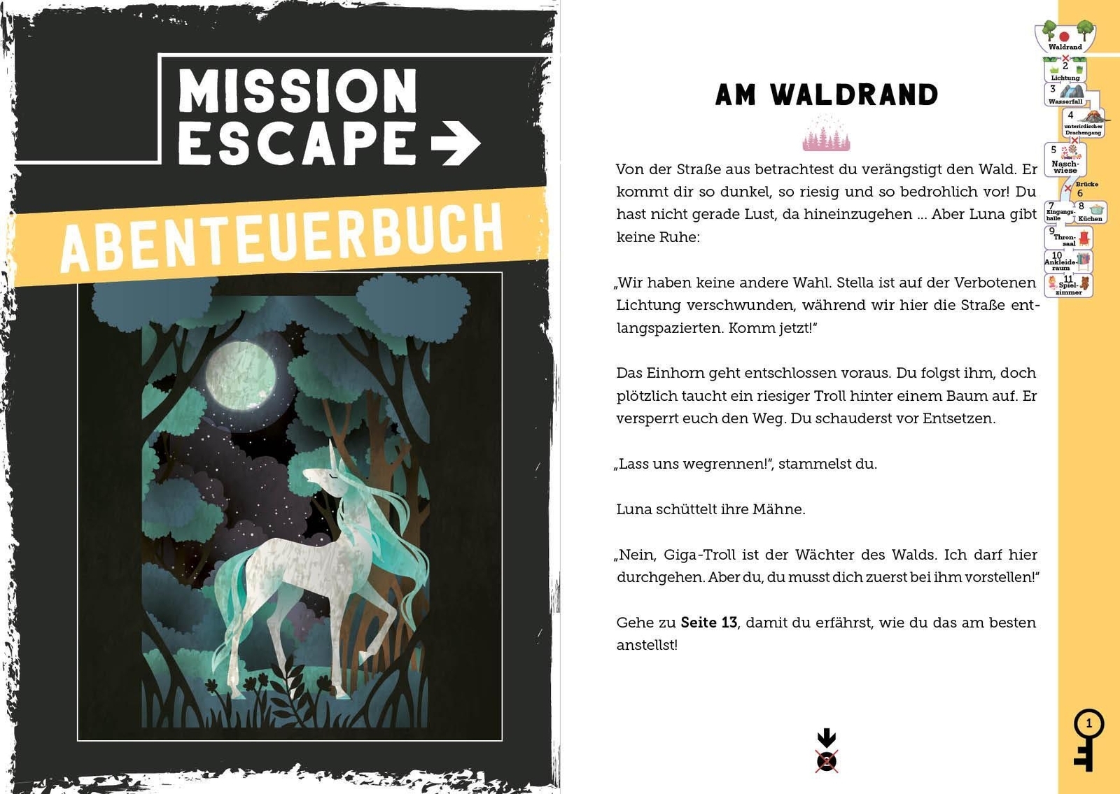 Thumbnail - Mission Escape - Gefangen Zauberwald Natacha Godeau Taschenbuch 96 S.