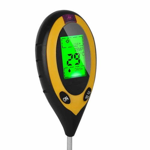 4 in 1 LCD Digital PH Tester Soil Water Moisture Light Temperature Test Meter - Picture 7 of 10