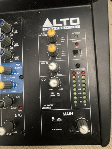 Alto Professional 6 Channel ZEPHYR ZMX862 No Power Supply. Untested. Parts Only - Picture 5 of 9
