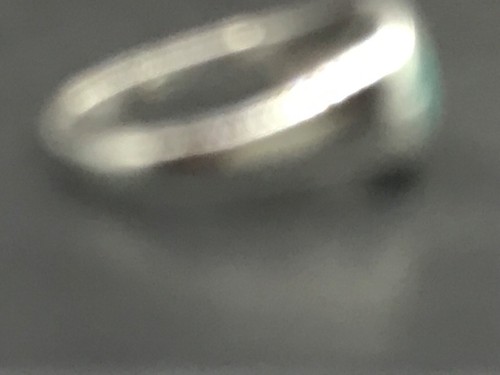 turquoise signet ring solid Sterling silver, oval 10 x 8mm stone, gift box. New. - Picture 6 of 10