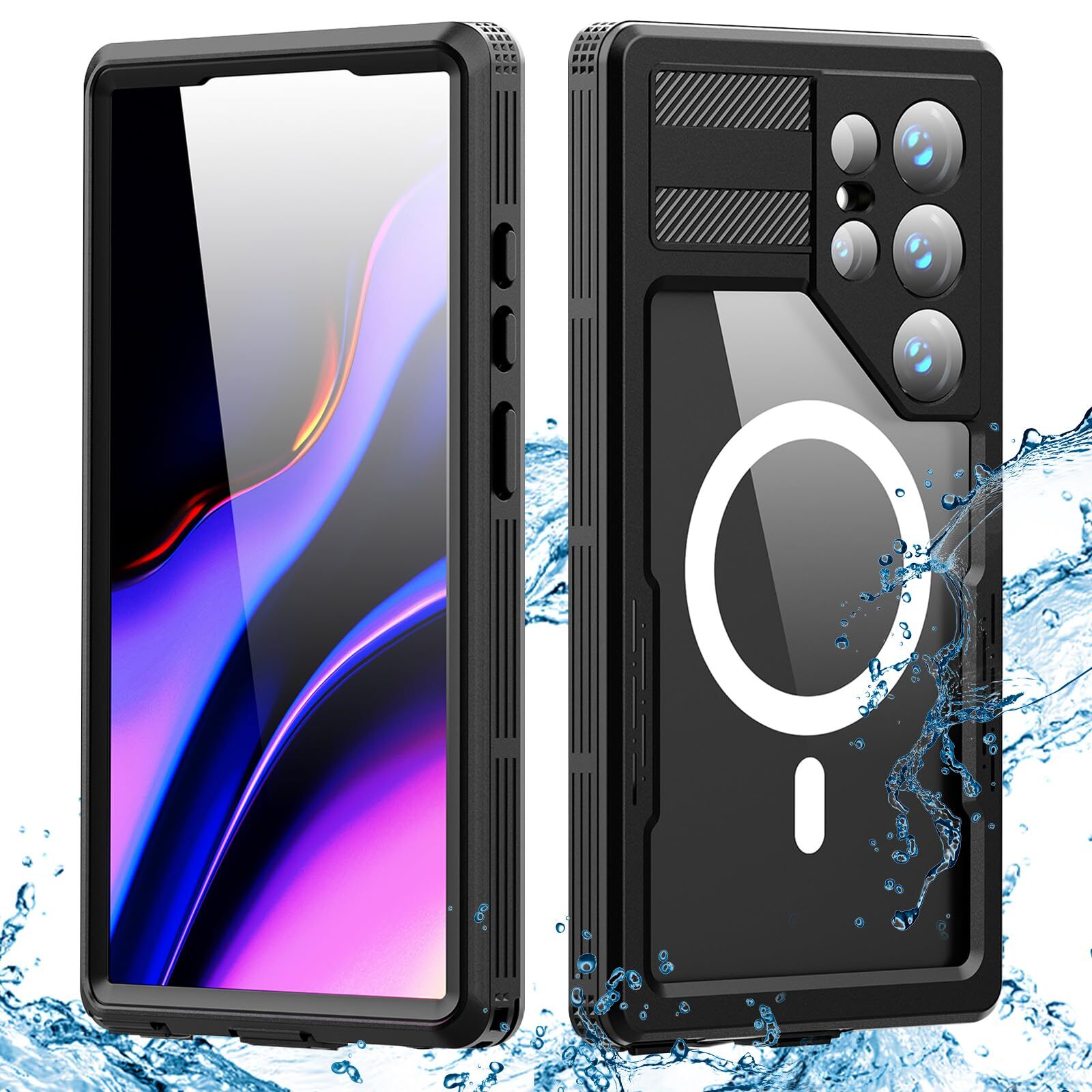 Compatible with Magsafe Case for Samsung Galaxy S24 Ultra Case Waterproof wit...