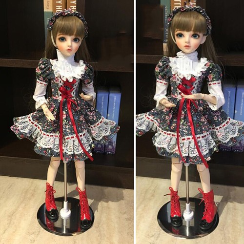1/3 BJD Doll 60cm Female Ball Jointed Body with Full Outfits Head Opened Makeup - Picture 2 of 6
