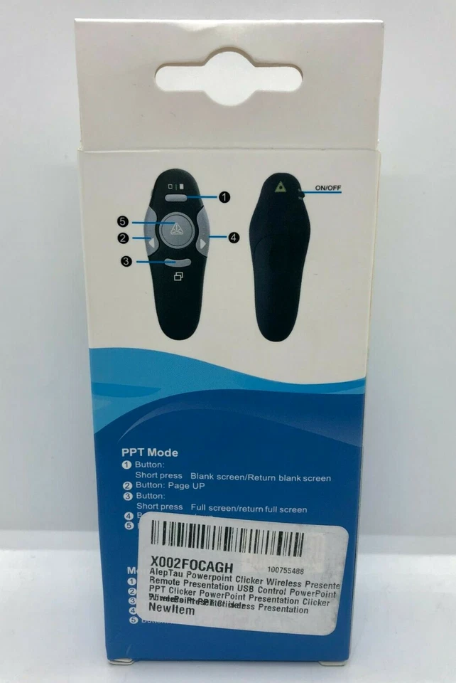 AlepTau Wireless Presentation Clicker Remote Pointer - FREE SHIPPING a - Image 2 of 4