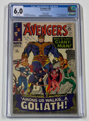 AVENGERS #28. MAY 1966. MARVEL. 6.0 CGC. 1ST APP OF THE COLLECTOR! UK PRICE!