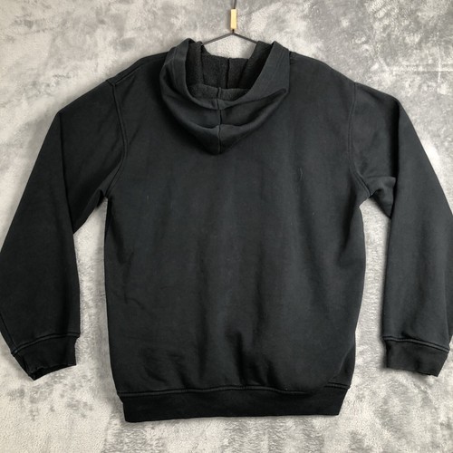 Vintage Nike Hoodie Herren Large Silver Tag 90s Spell Out Swoosh Schwarz - Bild 9 von 9