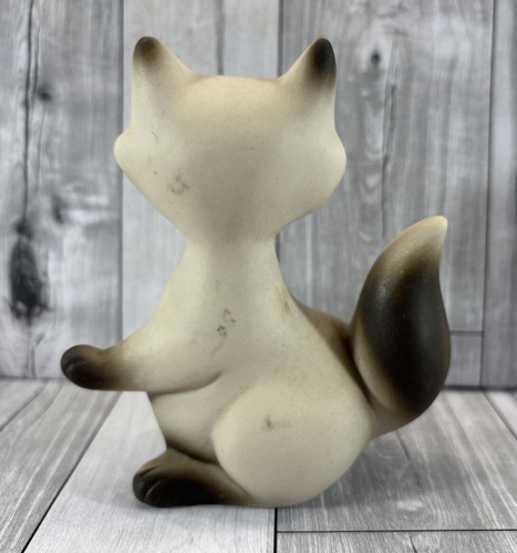 Vintage 1950s Racoon Tanuki Roselane Pottery Rhinestone Sparkle Eyes California - Picture 5 of 13