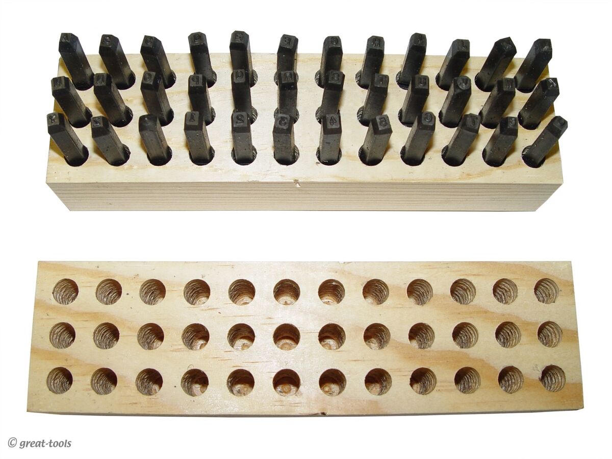 CMJ38 3/8-Inch Heavy Duty Heavy Stamp Letter Set