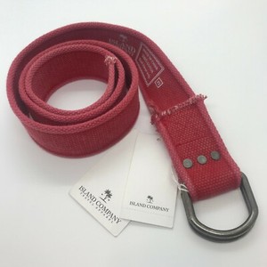 red canvas belt
