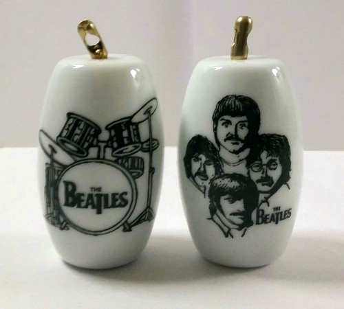 Super Nice Set of 2 The Beatles Ceiling Light / Fan Pulls Set 2