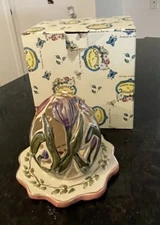 Blue Sky -"Egg Candle House"-- Tea Light Holder-Heather Goldminc~ 5” X 3” ~ BOX