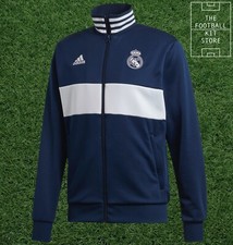 Image of adidas Real Madrid 3S Track Top Mens - RMCF Jacket - Zip Pockets - All Sizes