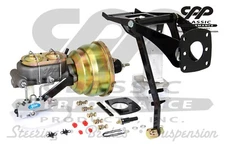 1955-59 Chevy/Gmc Truck 8" Dual Firewall Mount Power Brake Booster Disc / Disc