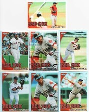 RED SOX REFRACTOR 7 CARD LOT 2010 TOPPS CHROME PEDROIA XFRACTOR DAVID ORTIZ SP 