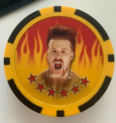SHEAMUS Topps 2011 WWE Power Chipz YELLOW Poker Chip #11