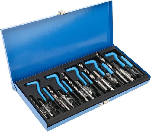 Kit de reparación de roscas tipo helicoil 131 piezas reenroscado pelado métrico M5 M6 M8 M10 M12 - Imagen 2 de 9